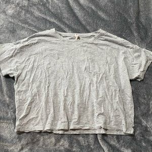 Gray Lululemon Loose Fit Crop Top